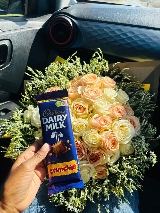 40 stems - Blush & Snow